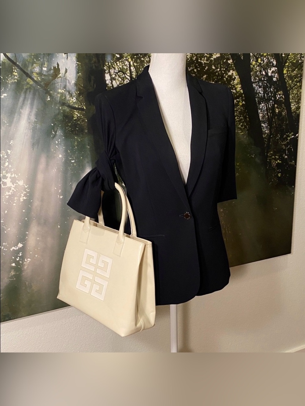 Vintage GIVENCHY Structured
High Gloss Leather Bag - Picture 3 of 15